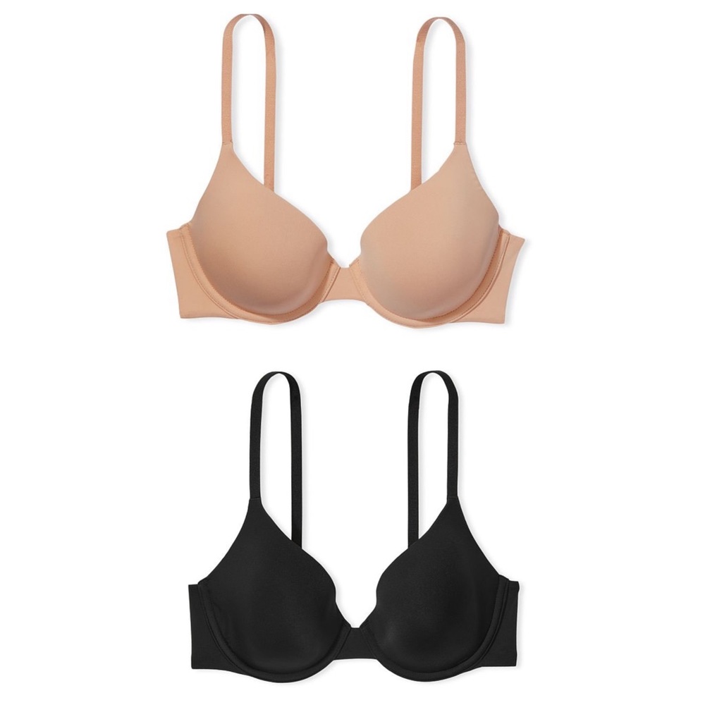 2 NWT Victoria Secret Demi Wired Bras 34DD